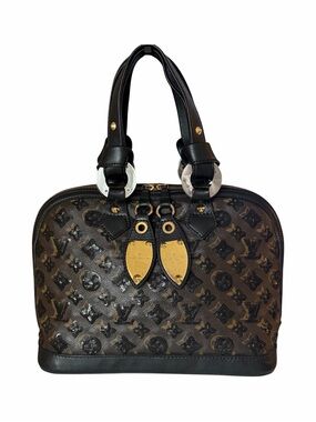 Louis Vuitton Limited Edition Monogram Sequin Alma PM Black Gold Hardware
